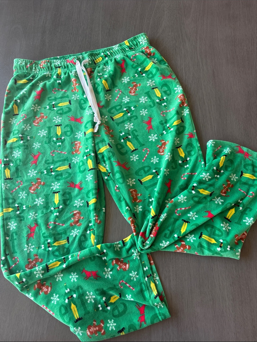 ELF Green Holiday Print Men’s Pajama Pants